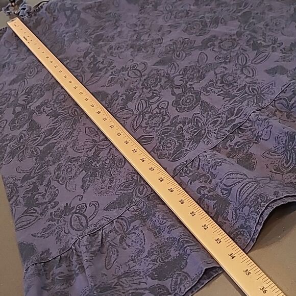 Eddie Bauer Blue Linen/Cotton Skirt - Picture 5 of 7